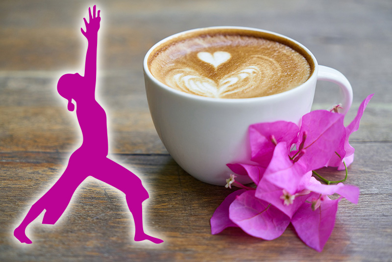 Yoga Asana Held / Kaffeetasse